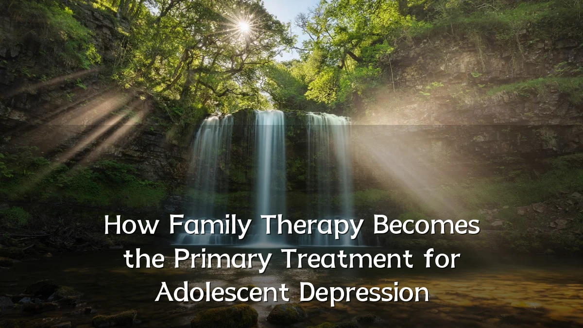How Family Therapy Becomes the Primary Treatment for Adolescent Depression