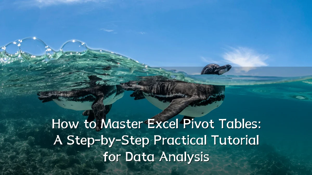 How to Master Excel Pivot Tables: A Step-by-Step Practical Tutorial for Data Analysis