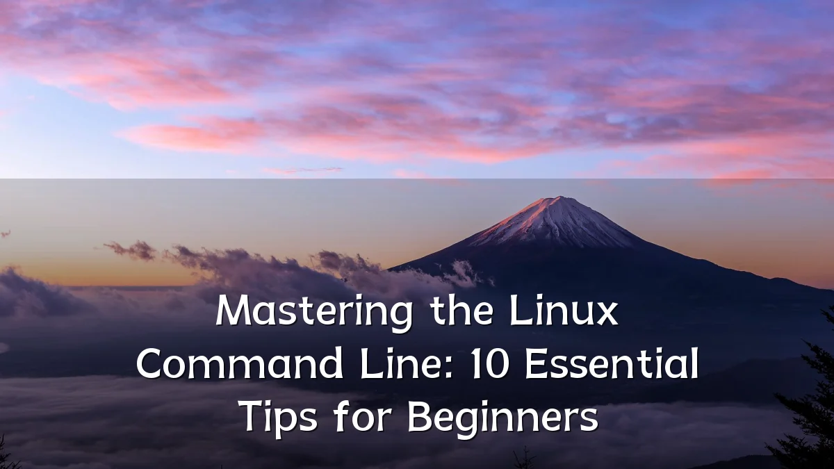 Mastering the Linux Command Line: 10 Essential Tips for Beginners