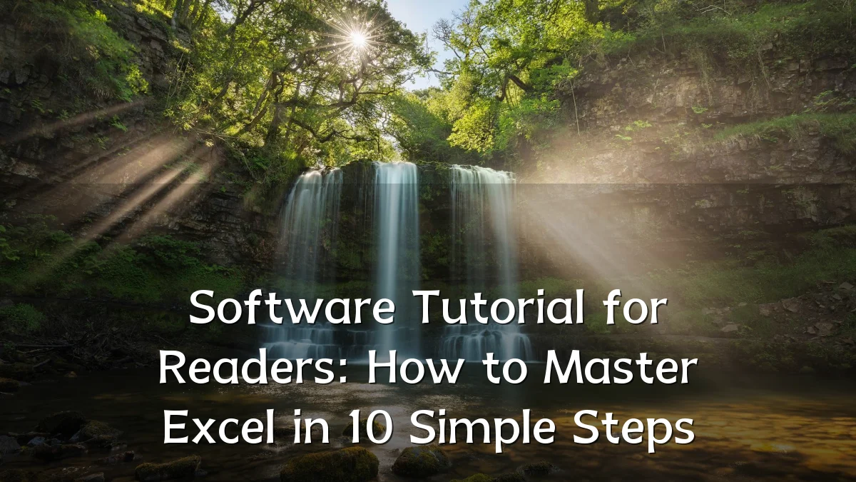 Software Tutorial for Readers: How to Master Excel in 10 Simple Steps