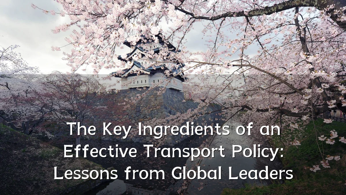 The Key Ingredients of an Effective Transport Policy: Lessons from Global Leaders