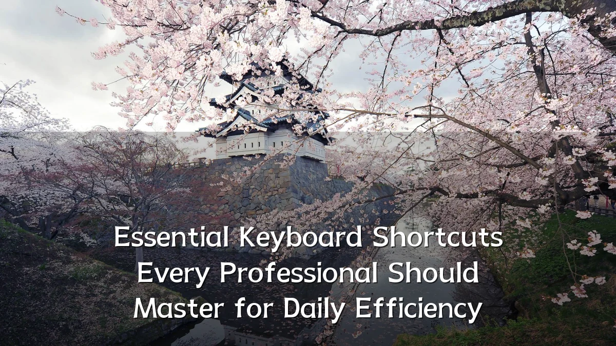 Essential Keyboard Shortcuts Every Professional Should Master for Daily Efficiency