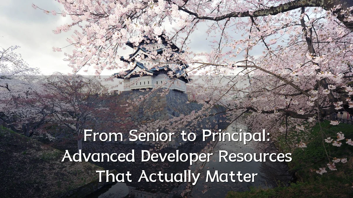 From Senior to Principal: Advanced Developer Resources That Actually Matter