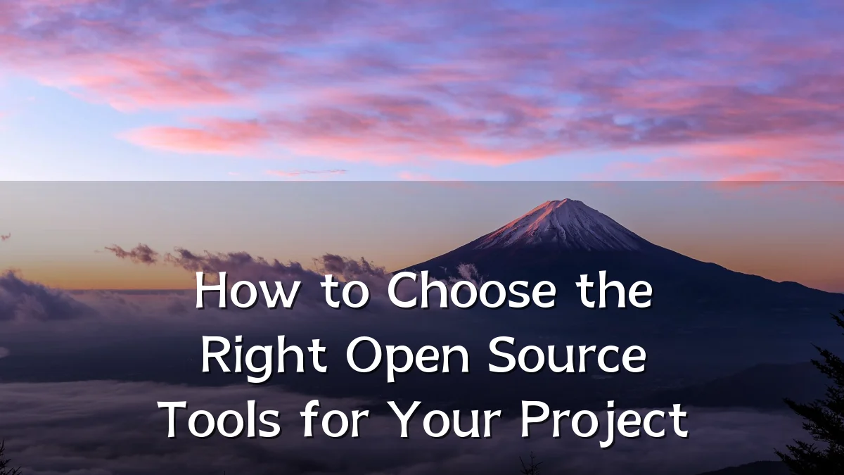 How to Choose the Right Open Source Tools for Your Project