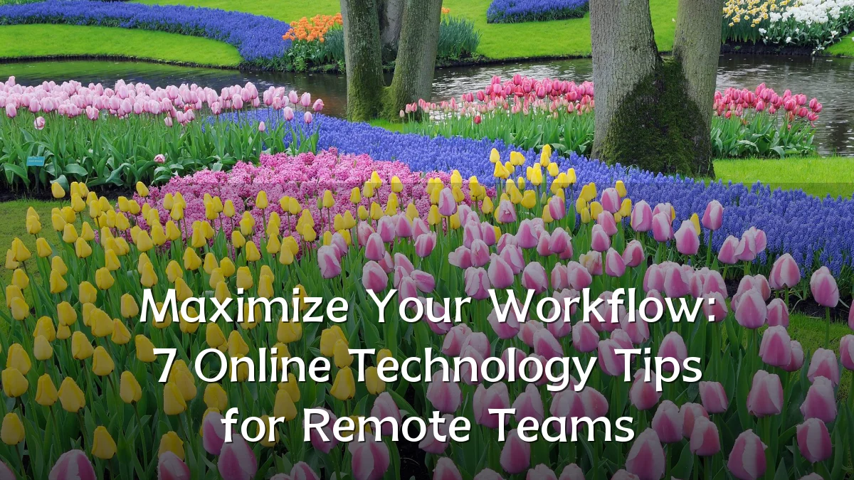 Maximize Your Workflow: 7 Online Technology Tips for Remote Teams
