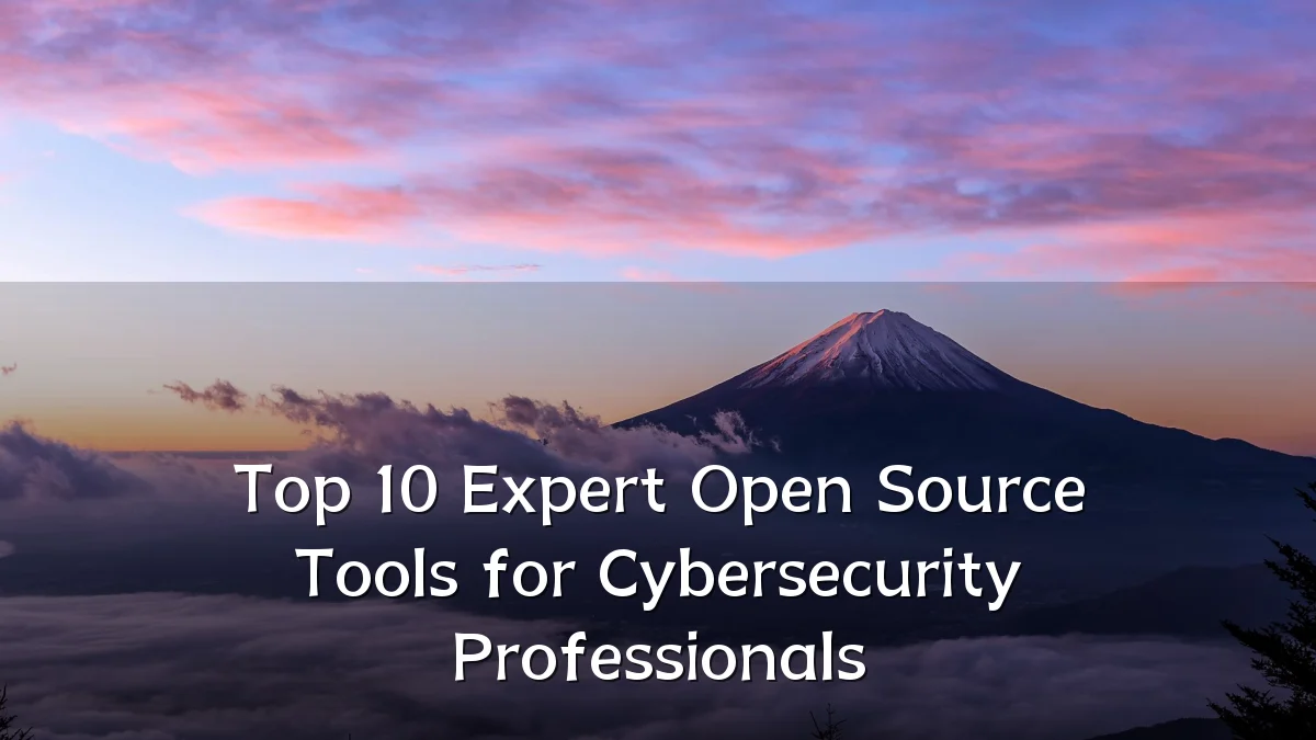 Top 10 Expert Open Source Tools for Cybersecurity Professionals